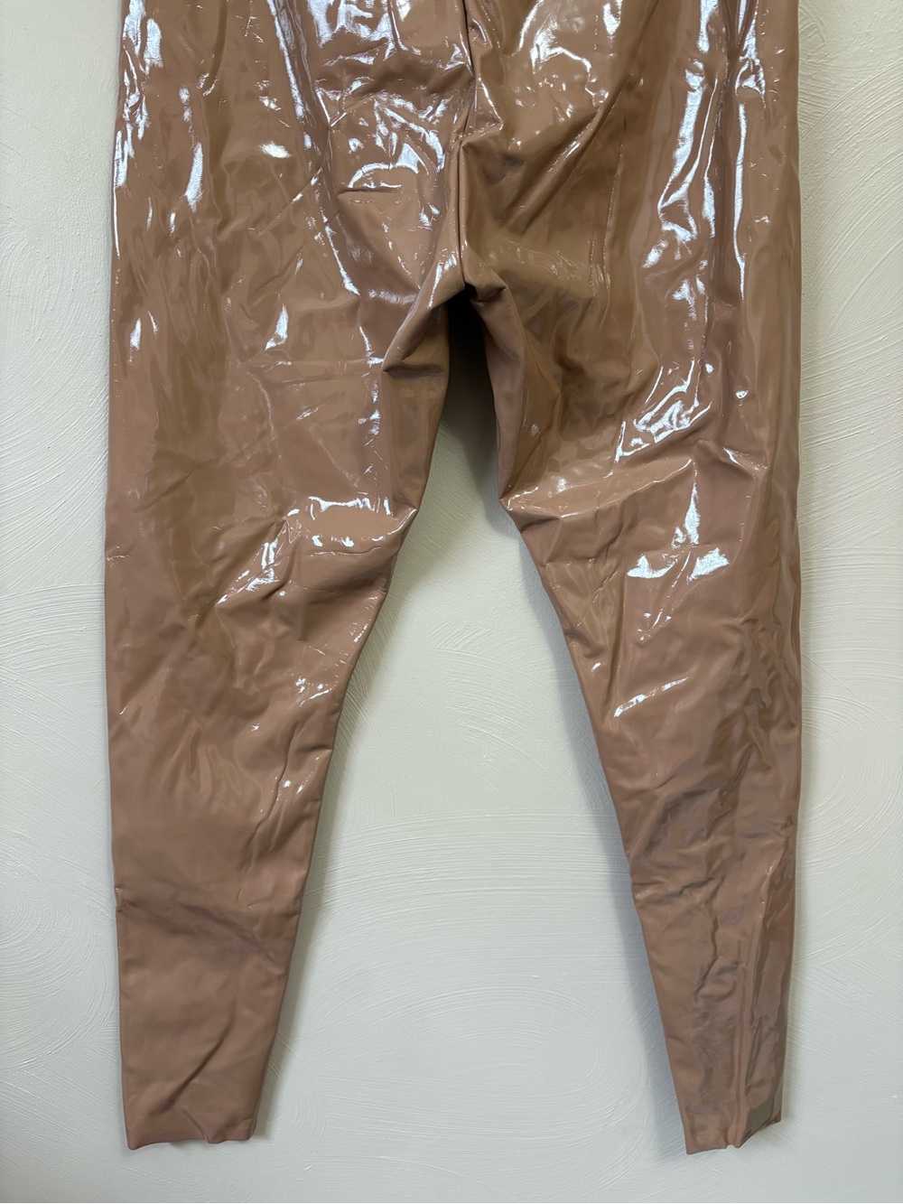 Commando Faux Patent Leather Legging Cocoa Tan Size Large NWT New - Picture 10 of 12